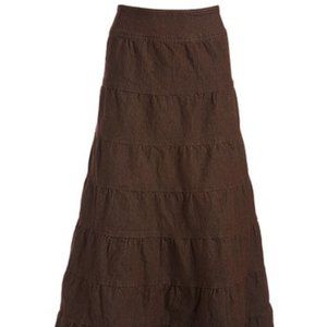 Brown Peasant Skirt - Women
